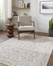 Brigid Off White Machine Woven Area Rug - Image 2