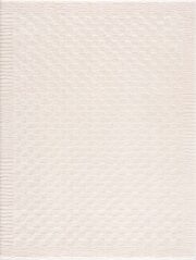 Leryn Ivory Checkered Machine Woven Area Rug