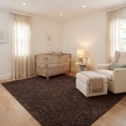 Kamiko Dark Brown Contemporary Machine Woven Area Rug - Image 2