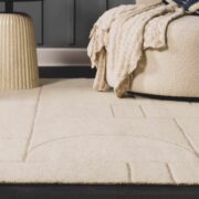 Fusao Beige Hand-Tufted Area Rug - Image 3