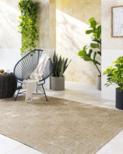 Veras Beige Machine Woven Area Rug - Image 2