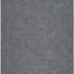 Veras Charcoal Checkered Machine Woven Outdoor Area Rug