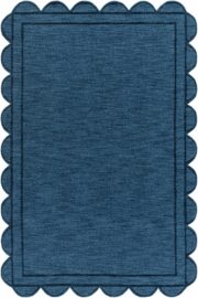 Uhuro Midnight Blue Hand Loomed Area Rug