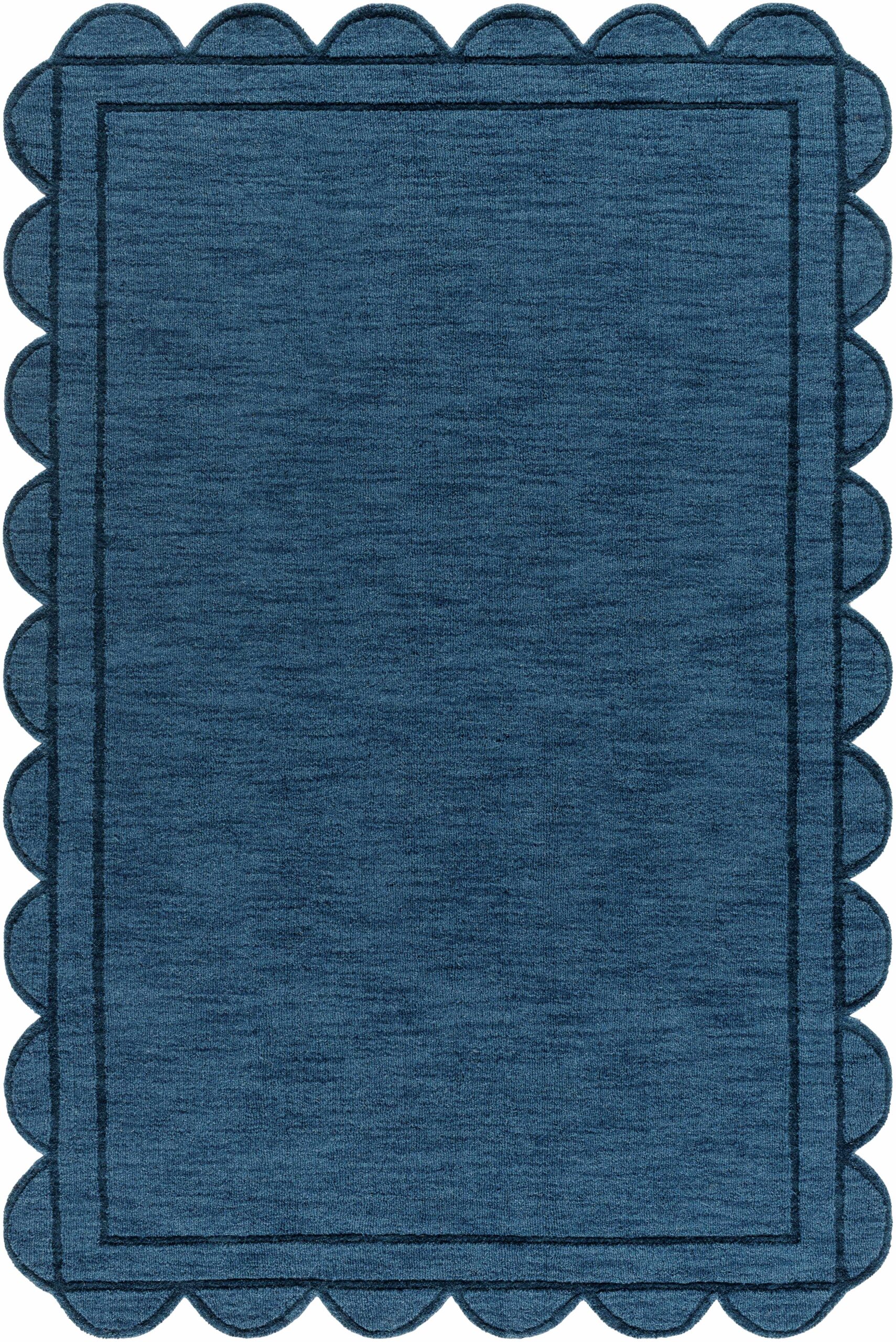 mpldha1-576_196005cd-f2c4-41e1-989d-a617c966633f.jpg Uhuro Midnight Blue Hand Loomed Area Rug - Image 1