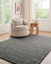 Giersleben Charcoal Hand-Tufted Area Rug - Image 2