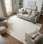 Kazuto Cream Hand-Tufted Area Rug - Image 2