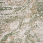 Lively Green Marble Machine Woven Polypropylene Area Rug