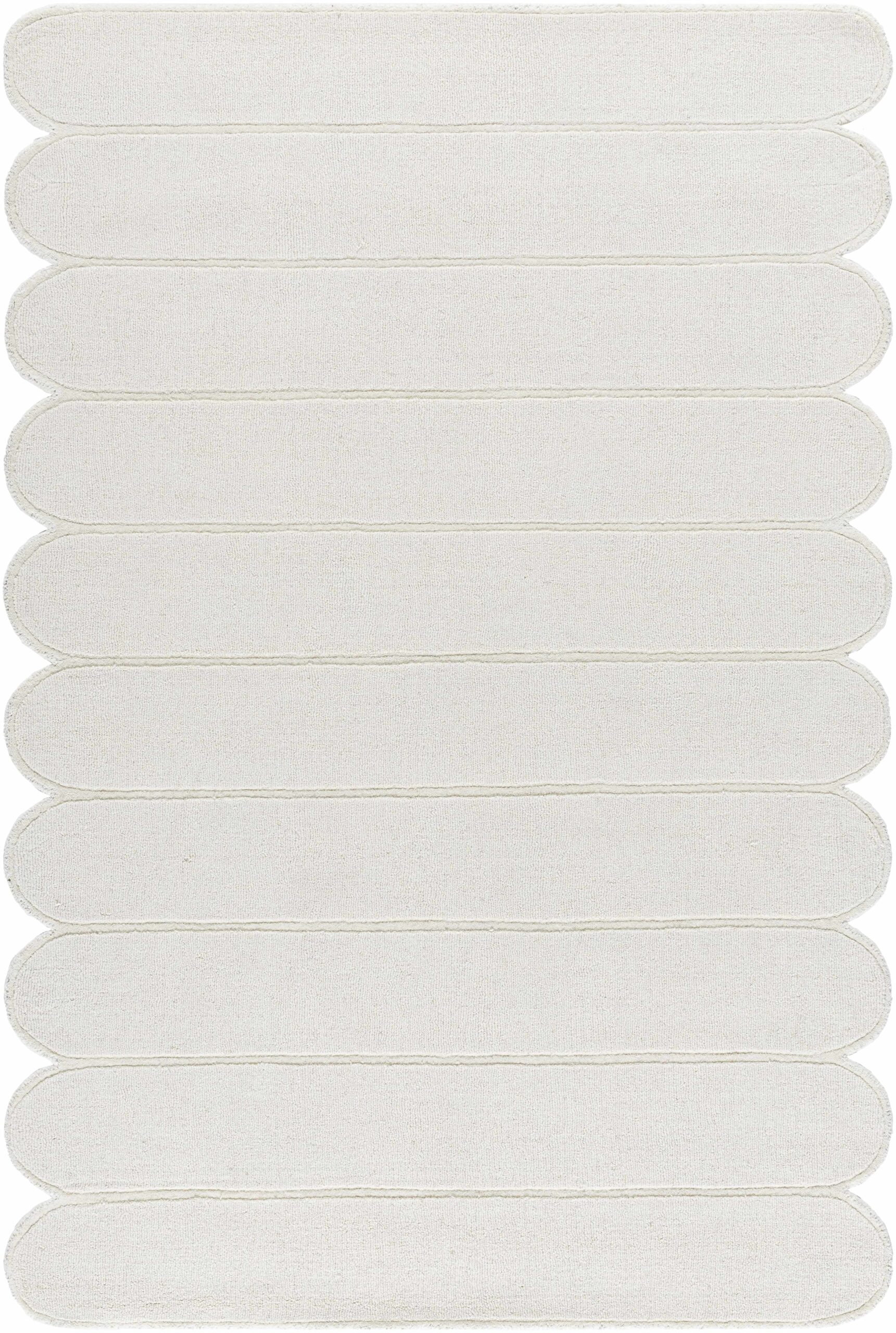 txsgla2-576_00f4d56b-68df-4352-87ad-d9e404a0ecda.jpg Tayte White Abstract Hand-Loomed Wool Area Rug - Image 1