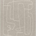 Vatsa Gray Abstract Hand-Tufted Wool Area Rug